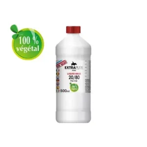 BASE 500ML EN 0MG EXTRAPURE : PG / VG - 20 PG / 80 VG