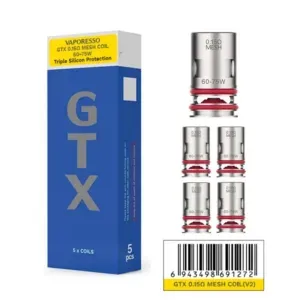 GTX Résistance / 5PCS - VAPORESSO : . - GTX MESH 0.15OHM 60-75W